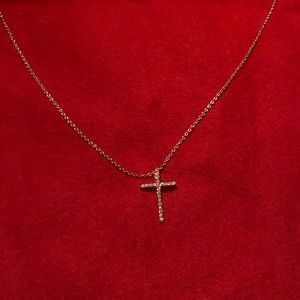 18k Roberto Coin Diamond Cross